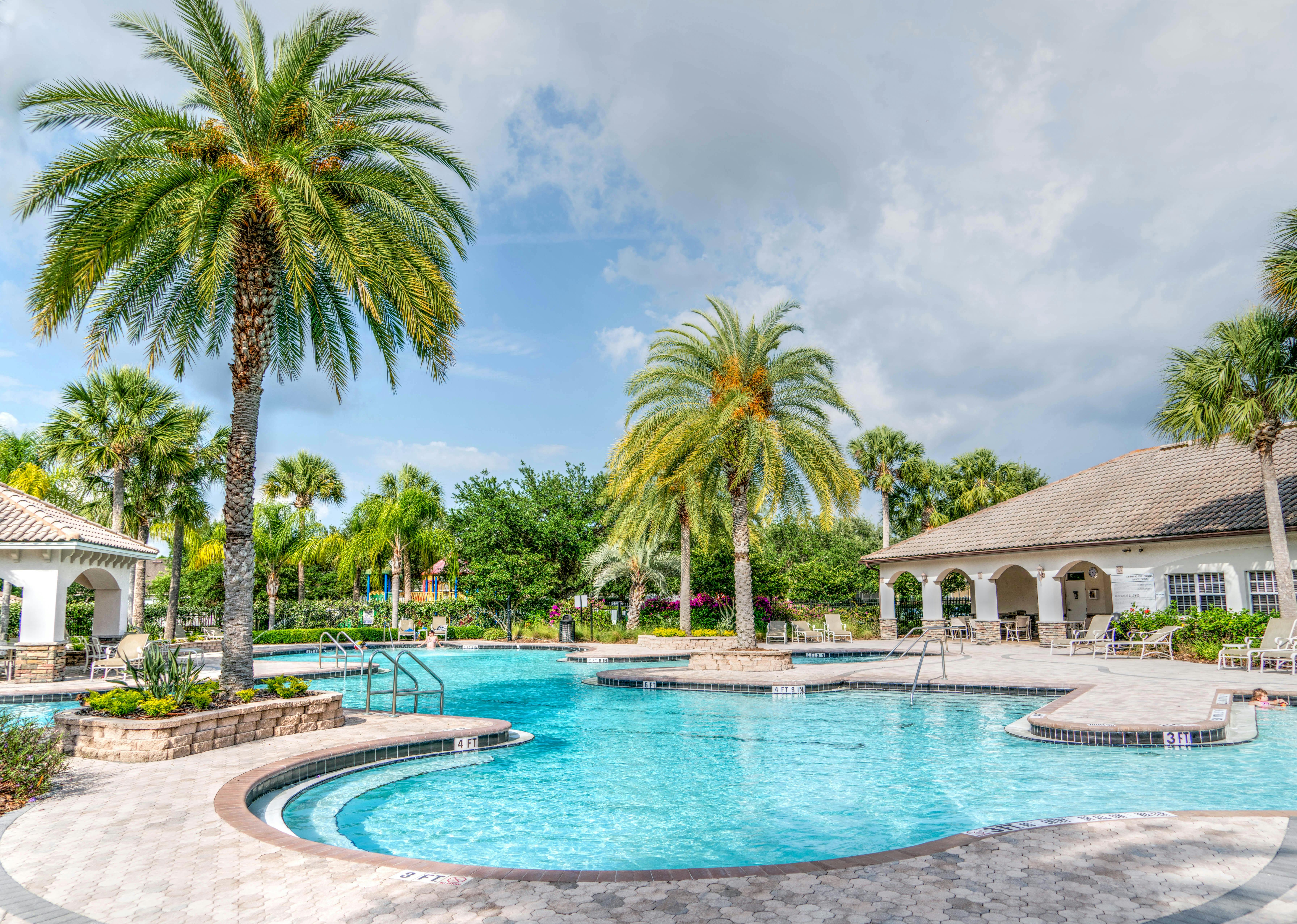 Residential pool area where demolition or fill-in may be scheduled